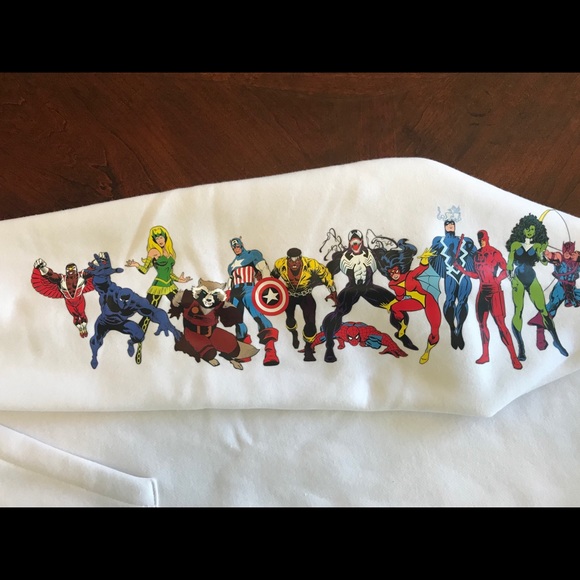 MARVEL Hooded Sweatshirt New XS,S,M,L,XL,XXL NWT - Picture 3 of 8